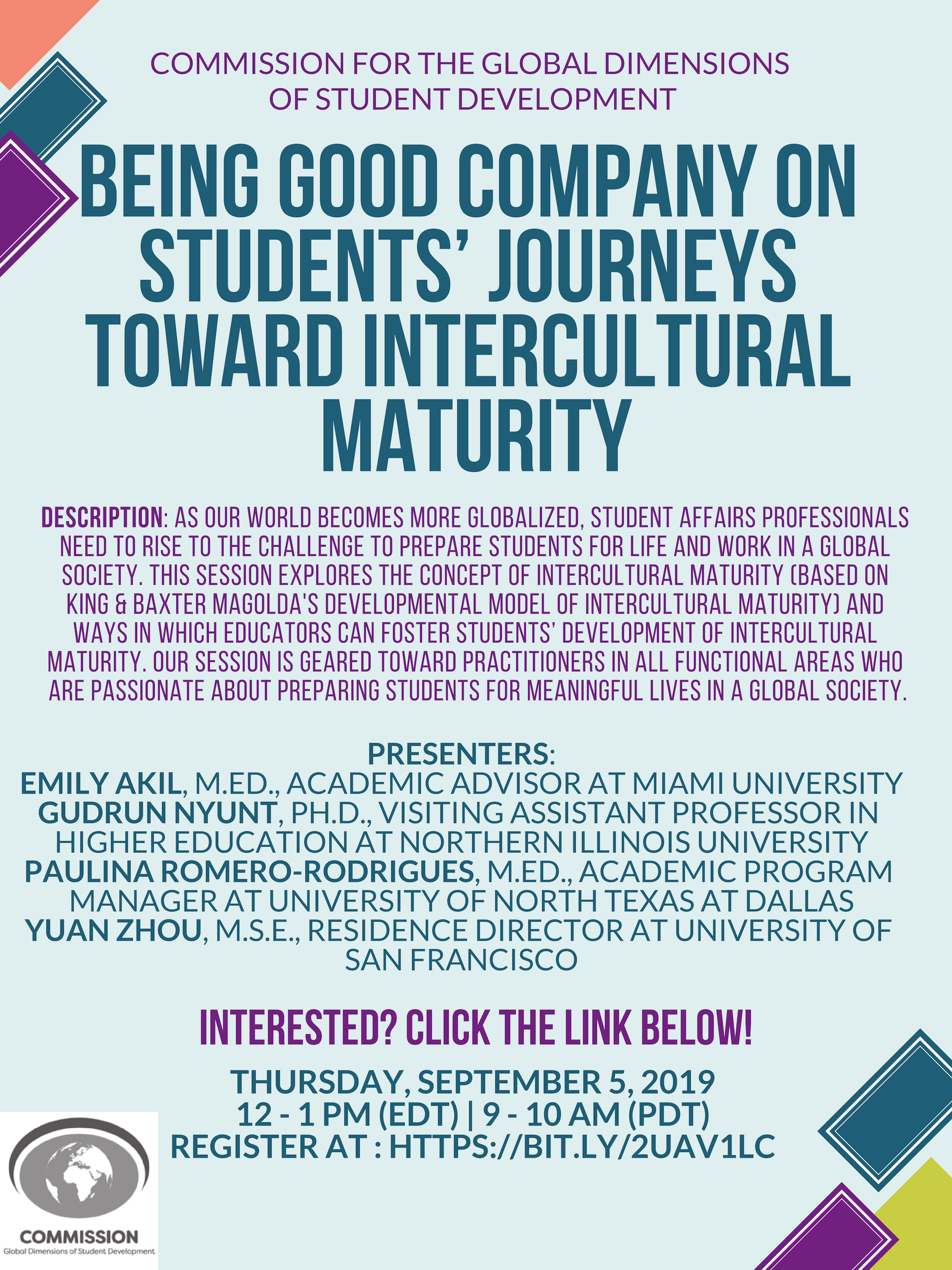 flier for intercultural maturity 