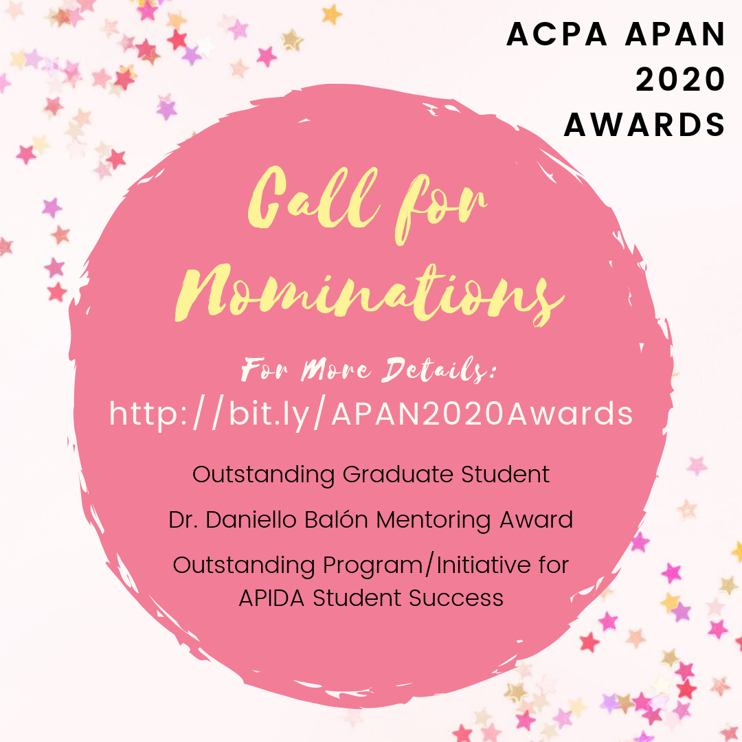 APAN 2020 Awards Call for Nominations