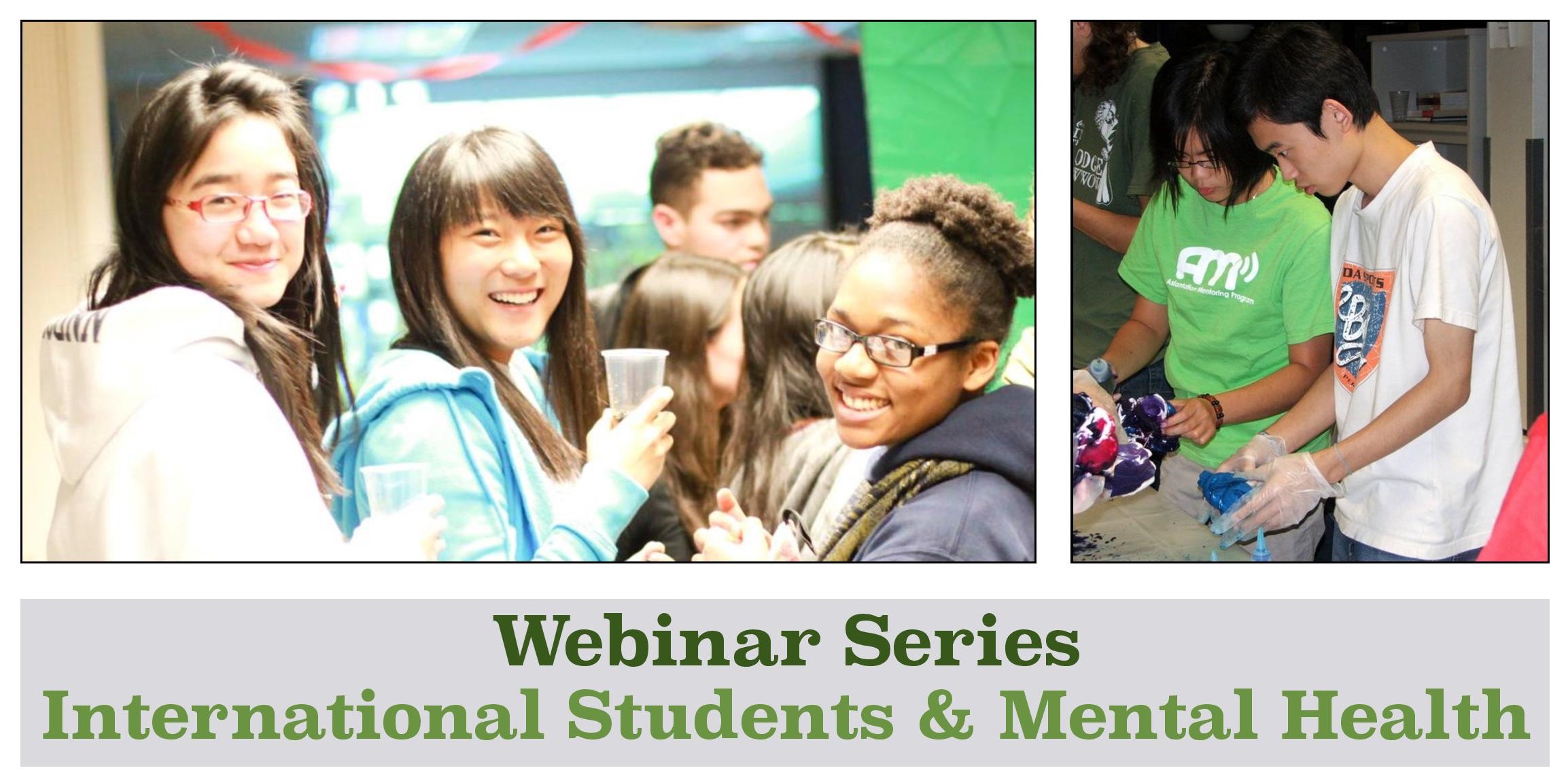 Webinar Series: International Students &amp; Mental Health