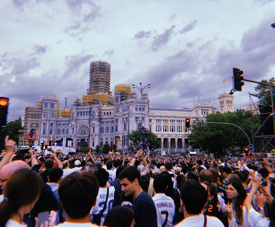 Real Madrid Champions League May 26th 2018, Public Celebration, Plaza Cibeles, Madrid