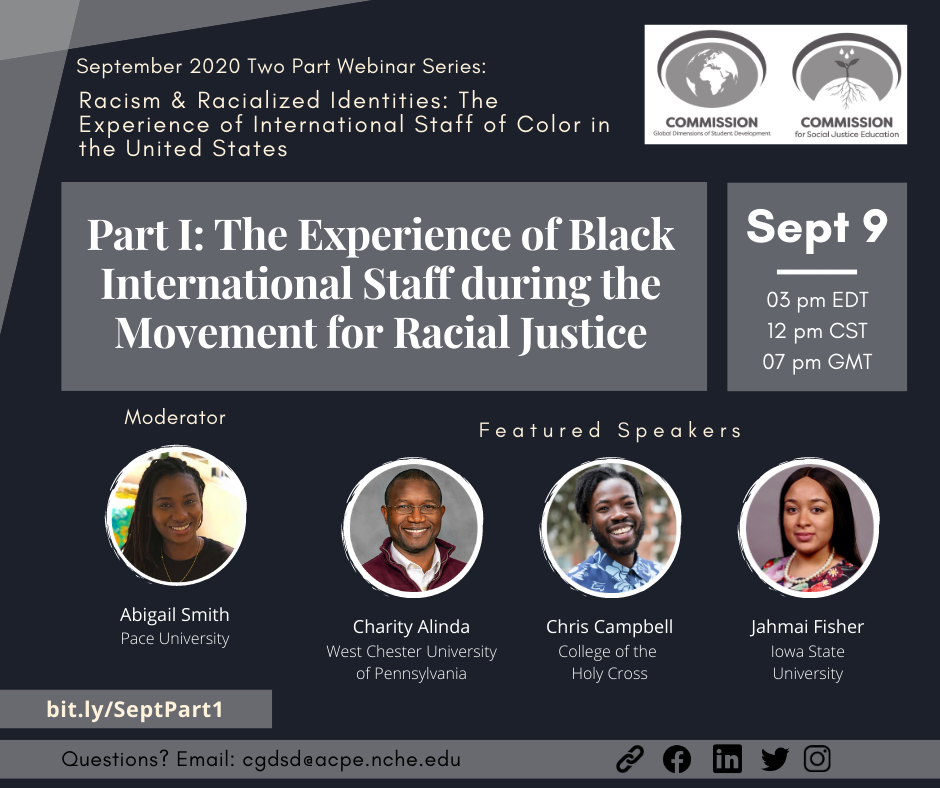 The Experience of Black International Staff during the Movement for Racial Justice