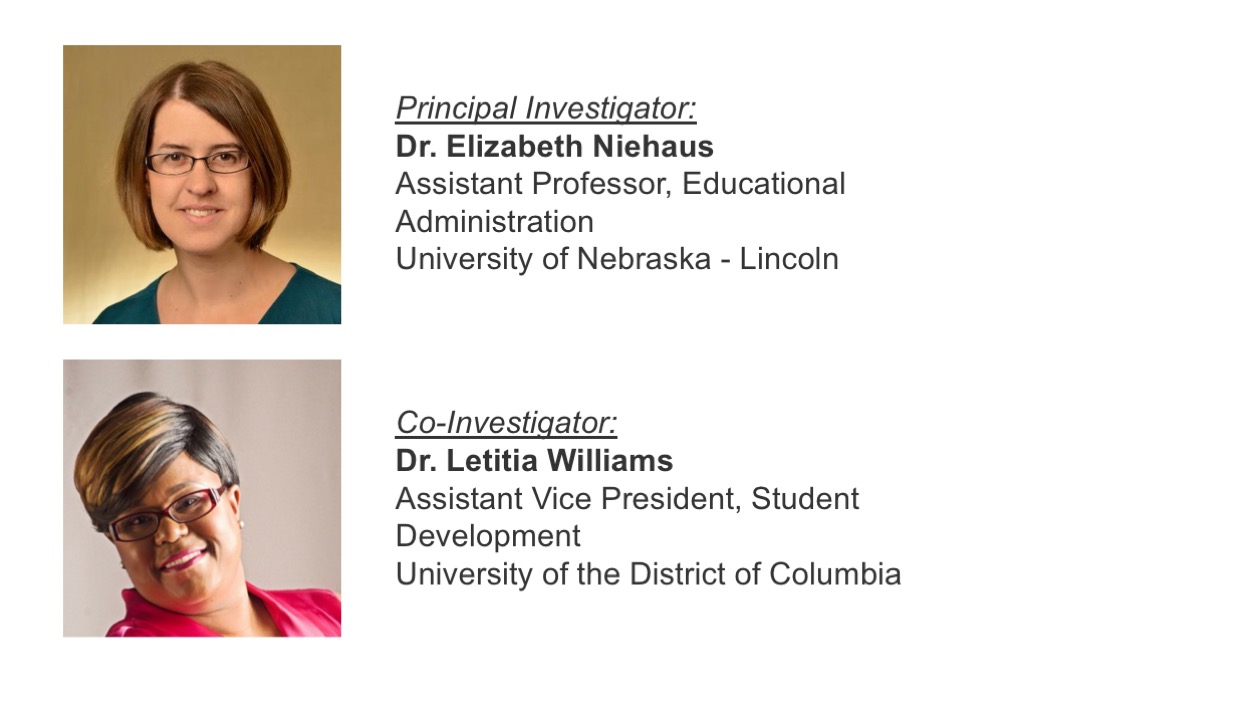 2018 Research Grant Recipients: Dr. Elizabeth Niehaus &amp; Dr. Letitia Williams