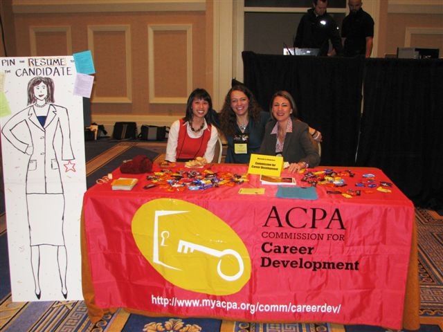 Commission for Career Services staffing table at Convention Showcase